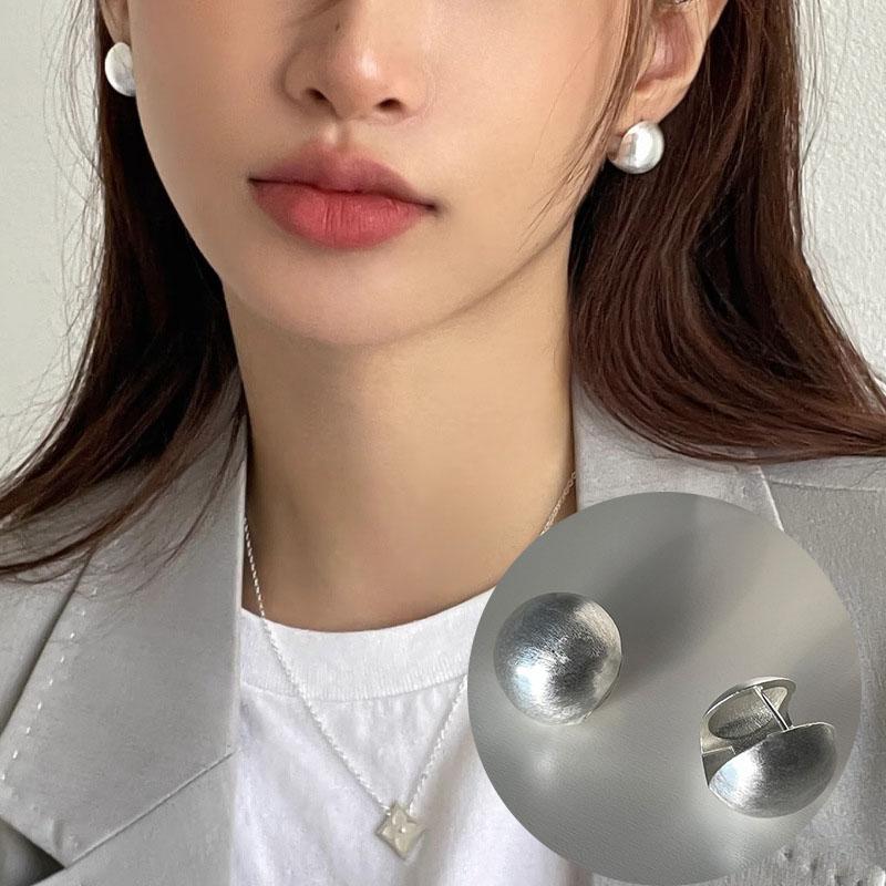 VENTFILLE 925 Sterling Copper Chunky Hoop Earrings for Women Geometric Circle Punk Ear Zircon Party Gifts 2023 New Dropshipping