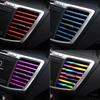 10x Car Interior Accessories Air Conditioner Outlet Decoration Stripe Cover Trim