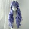 Full Bangs Long Curly Hair Set Women'S Wig Personalized Fashion Outdoor Party Simulation Head-Wearing Synthetic Wig
