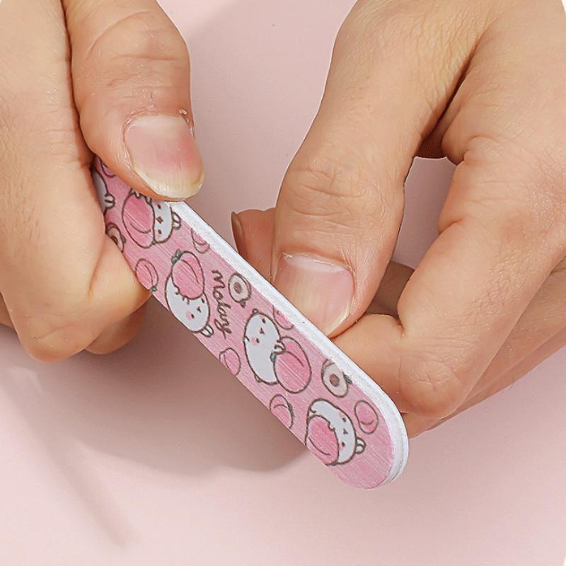 20 Stück doppelseitiges Einweg-Nagelfeilen-Set, niedlich, für den Heim- und Salongebrauch, Großhandel, Mini-Schmirgelpfeilen, Mode-Nagelwerkzeuge
