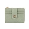 Women's Wallet Short Solid Color Wallet Card Bag Integrated Multi functional Zipper Zero Wallet