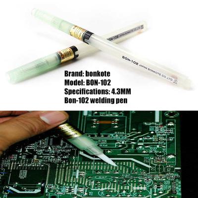 No Clean 102 Flux Pen 1PCS, BGA Soldering Tool with Rosin Solder Paste Applicator Brush Head