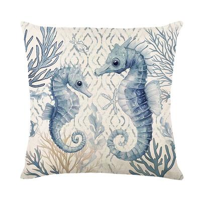 Summer Ocean Pillow Cover Home Sofa Printed Decorative Pillow Cover Bedroom Cushion Cover