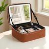 2025 High-Capacity LED Makeup Case: Portable Travel Bag with Mirror & Light