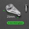 Mirror Clips Transparent Plastic Glass Panel Retainer Clips Cabinet Door Clips Cabinet Door Accessory For Cabinet Doors Kitchen