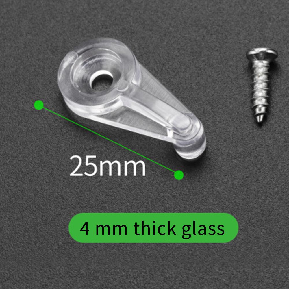 Mirror Clips Transparent Plastic Glass Panel Retainer Clips Cabinet Door Clips Cabinet Door Accessory For Cabinet Doors Kitchen