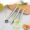 3Pcs/set Stainless Steel Fruit Tool Set Watermelon Ball Scoop Apple Corer Remover Fruit Carving Knife Fruit Pulp Separator Tools