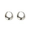 Minimalist Solid Circle Hoop Earrings For Women Versatile Stylish Daily Ear Jewelry