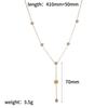 Lightweight Geometric Stainless Steel Necklace For Women With Zirconia Detailing For Daily Wear