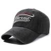 Hat Men'S Spring And Autumn Washing Embroidery Alphabet Baseball Cap Retro Peaked Cap Women'S Tide Casual Shade Sports Sun Hat