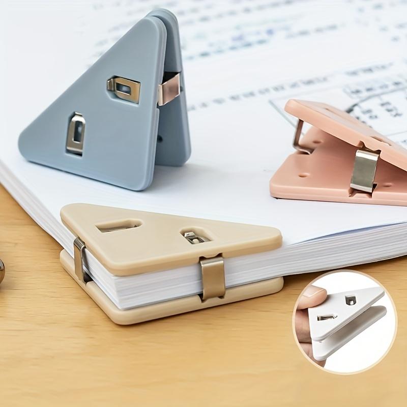5 multifunctional triangle clips designed for organizing study materials, documents, and books