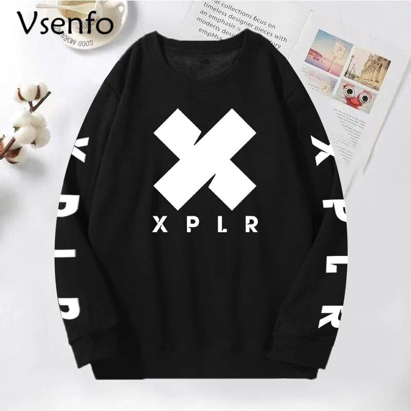 

Sam and Colby Merch Pullover Sweatshirt Hip Hop Harajuku Y2k Streetwear XPLR Hoodie Casual O Neck Sweatshirts Sportswear