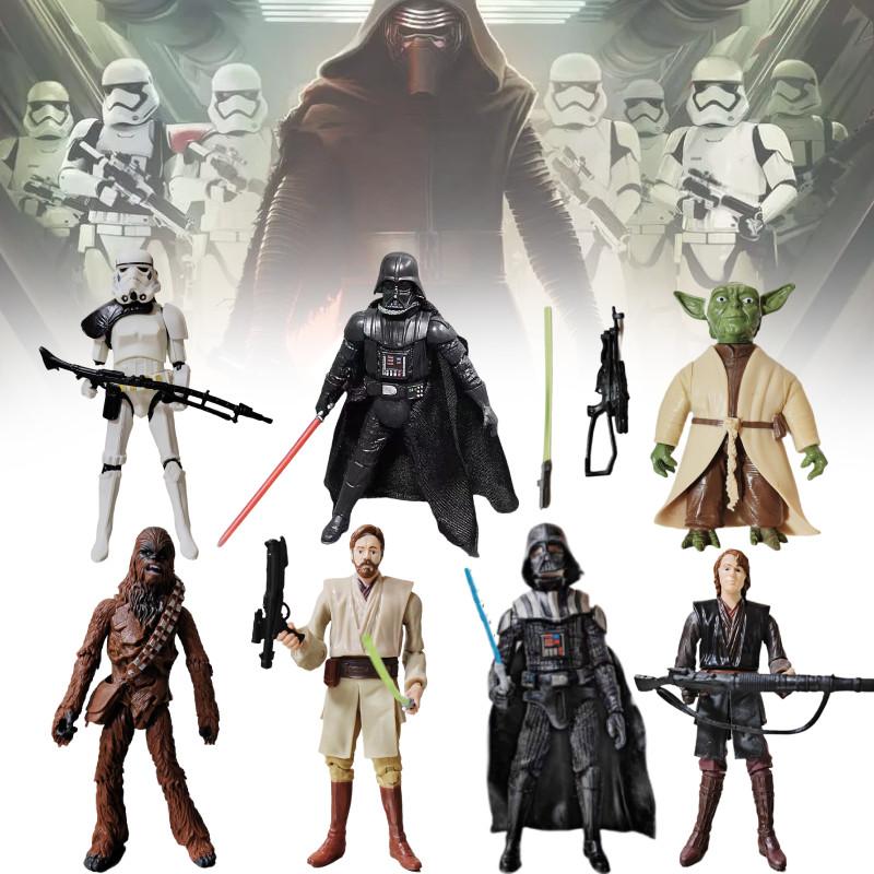 Star Wars Akční figurky Černý Sith a Bílý Clone Trooper 3,75 palce Kloubové PVC Sběratelské předměty