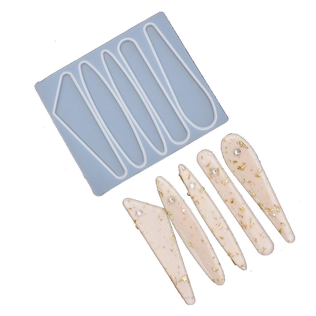Hairpin Making Hair Clip Silicone Molds Jewelry Molds for Epoxy Resin Jewelry