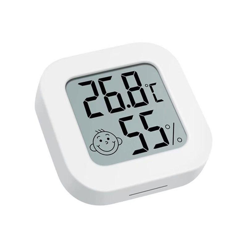 Lcd Electronic Digital Temperature Humidity Meter Thermometer Indoor Clock