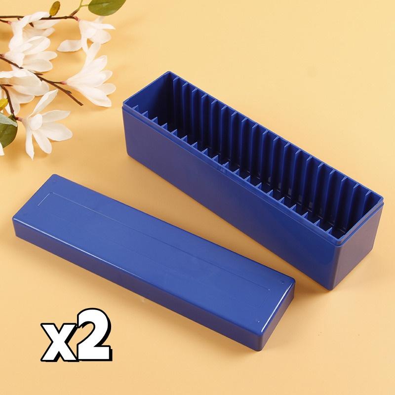 1/2pcsPlastic 20-slot Coin Slab Holder Storage Box Case for PCCB NGC Commemorative Coin Collection Organizer Collectors Supplies