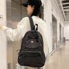 Solid Color Lightweight Backpack Women's Waterproof Travel Backpack Junior High School Student Schoolbag