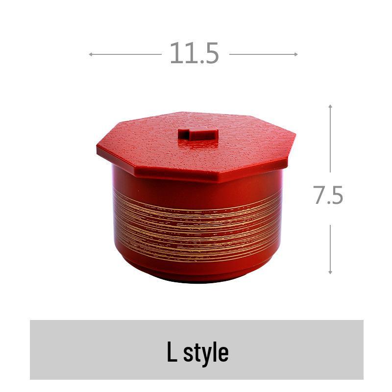 Japanese-Korean Style Soup Bowl with Lid - Versatile for Soup, Rice, or Dipping Sauces