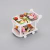 With Food  Model Mini Kitchen Carts Trolleys Food and Play Small Food Cart  Play House Toy