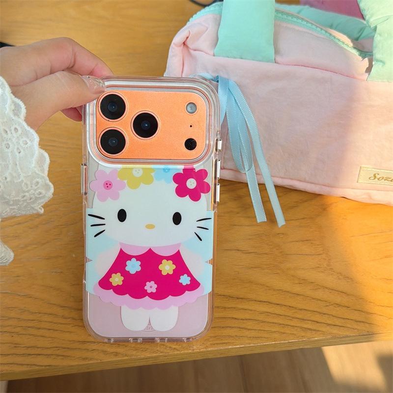

Cartoon Flower Fairy Cat iPhone 17/16 Pro Max/15/14 Case with Girly Heart Design iPhone 14