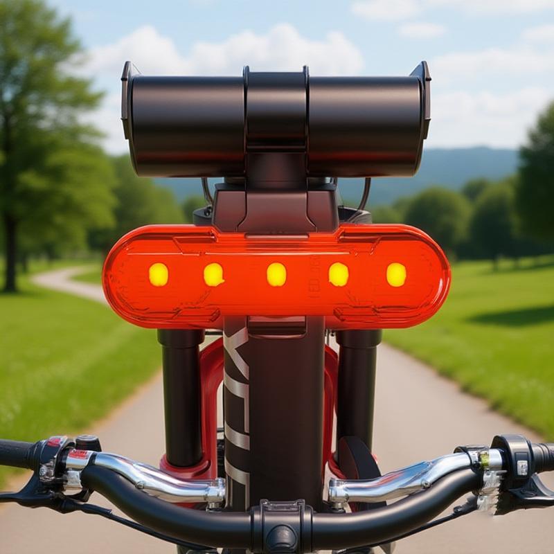 Fahrradrücklicht Hohe Helligkeit Wasserdicht Stoßfest Wiederaufladbares Licht Fahrrad USB Rücklicht Drehbares Rücklicht