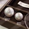 Oversized Alloy Faux Pearl Earrings Statement Drop Earring Studs Women Fashion Jewelry
