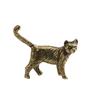 Pet Cat Metal Figures Antique Bronze Tea Pet Animal Cute Cat Living Room Decoration Desk Decorations Festival Gift