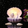 Mermaid Maiden Heart Star Light Bedroom Creative Home Nightlight Cell Button