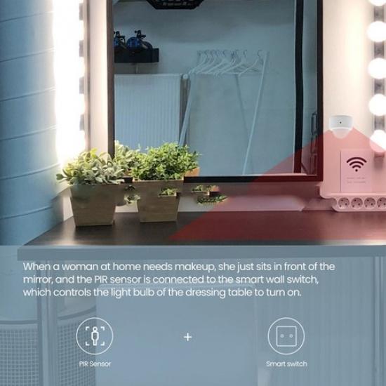 For Zigbee3.0 PIR Motion Sensor Mini Push Function Brand New High Quality