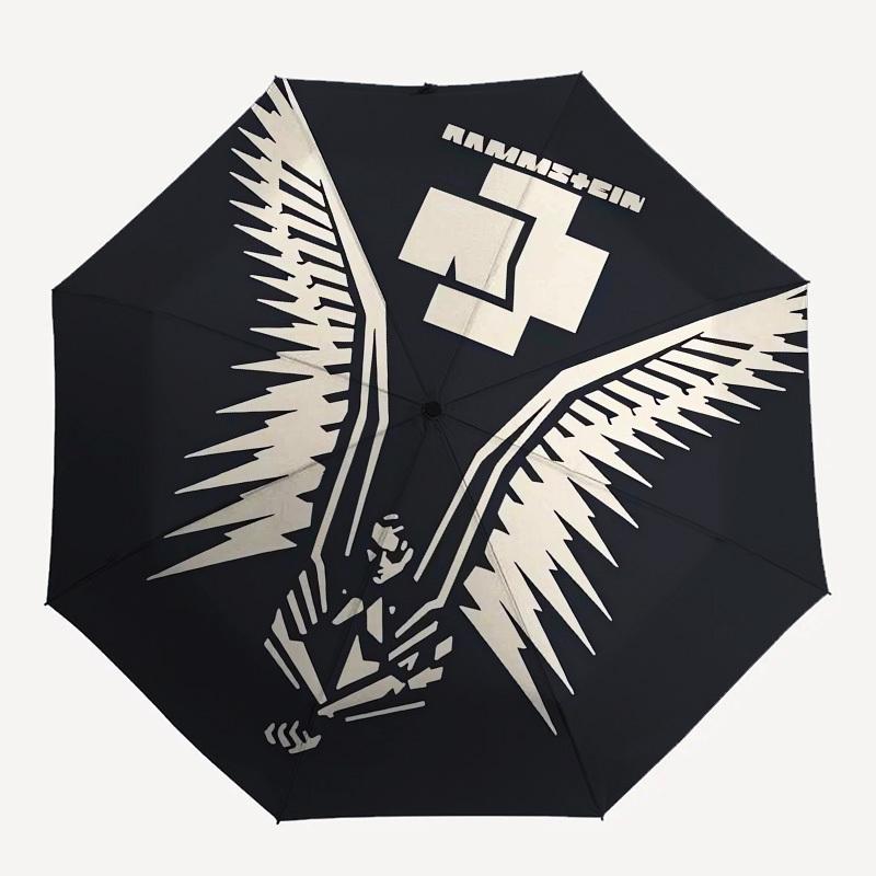 1pc Eagle Wings Rammstein Symbol Umbrella with Plastic Handle,Suitable for All Seasons Home Travel Outdoor UmbrellaM963