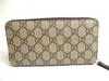 Authentic GUCCI Neo Vintage GG Supreme Canvas Yellow Leather Round Zip Long Wallet #a464  Refurbished