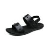 Fashion Summer New Men Gladiators Punk Rivet Leather Casual Shoes Breathable Beach Sandals Outdoor Slippers Black White Plus Size