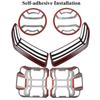 Headlight Side Light Tail Light Guards Cover Trim for 2018-2026 Jeep Wrangler JL JLU 4XE Rubicon Sahara Sport JT Car Styling