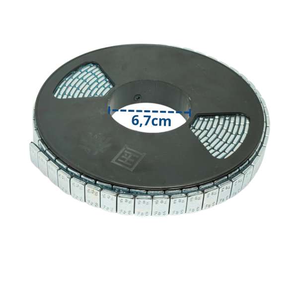 Ciężarki klejone do felg aluminiowych na rolce 500 x 5g (2,5kg)