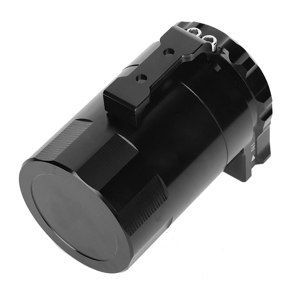 Universal Oil Catch Can Kit 300ML Reservoir Tank Engine Black Polish Baffled Aluminum Alloy