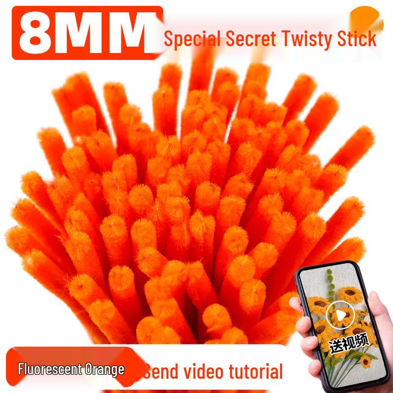 Pipe Cleaner Bouquet Kit: DIY Children's Weaving Material for Handmade Chenille Christmas Tree