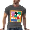Colorful Collage Matisse Inspired Tshirt Mechanic Work Tee Shirt