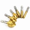 Aluminum Forcing Screwdriver Handle Drill Chuck Bit Twist Drill Chamferer Hand Tool Reaming Chamfering Hand Twist Drill Set