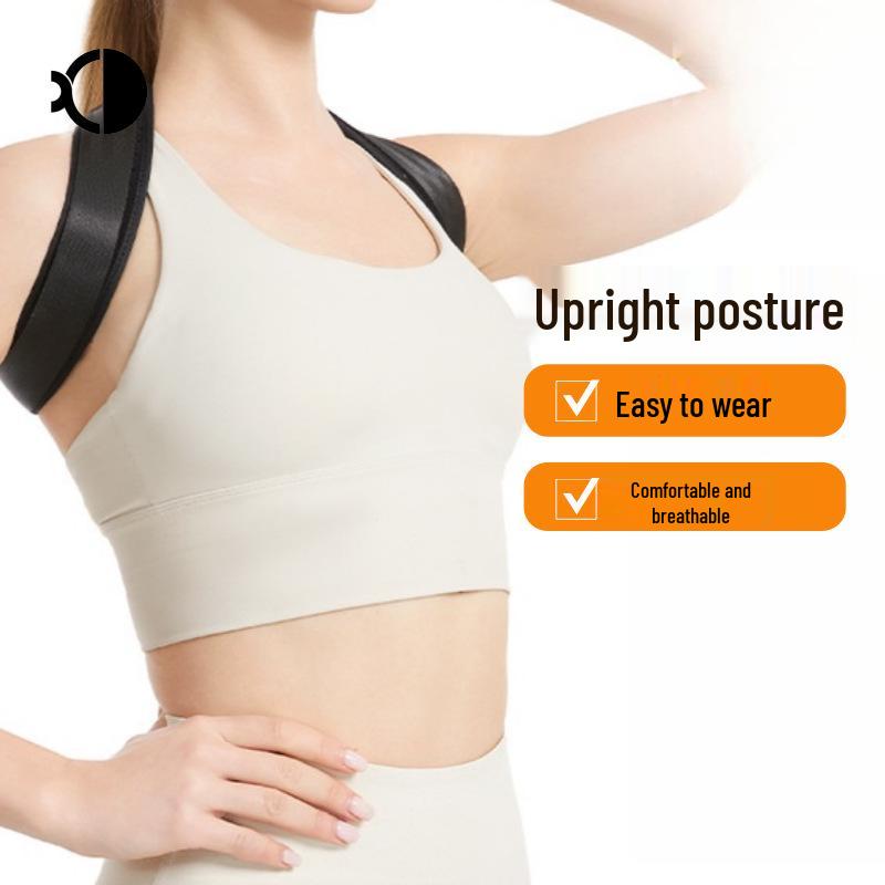 Breathable Adjustable Cross-Border Back Posture Corrector for Men and Women - Anti-Hunchback Support for Sitting and Sports