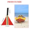 4pcs Safety Reflective Flags Kayak Warning Flags with Webbing for Kayak Canoe SUP