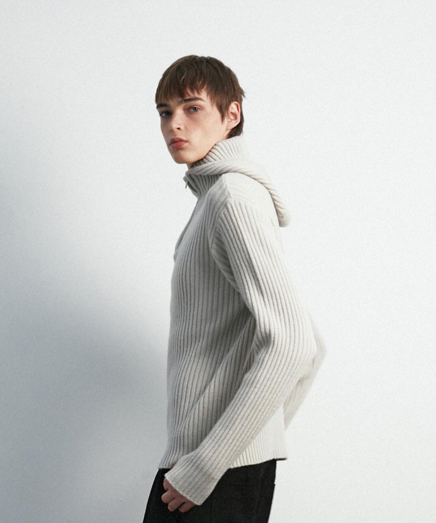 MOONSUN Unisex, Balaclava Knit Top / Mist