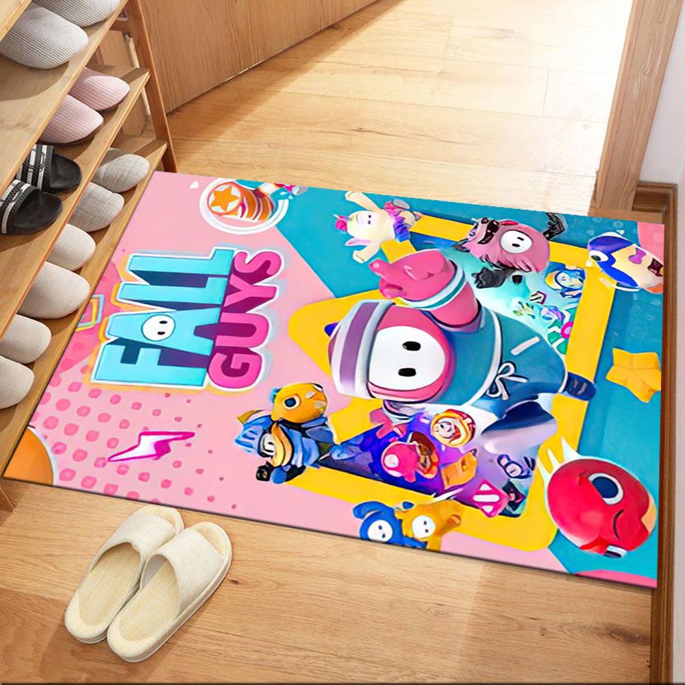 Fall Guys Adventure 1 Square rugs are a great choice for living rooms, bedrooms, home décor, and as gifts