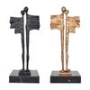 Abstract Sculpture Abstract Couple Statue for Shelf Entrance Cabinet Decor
