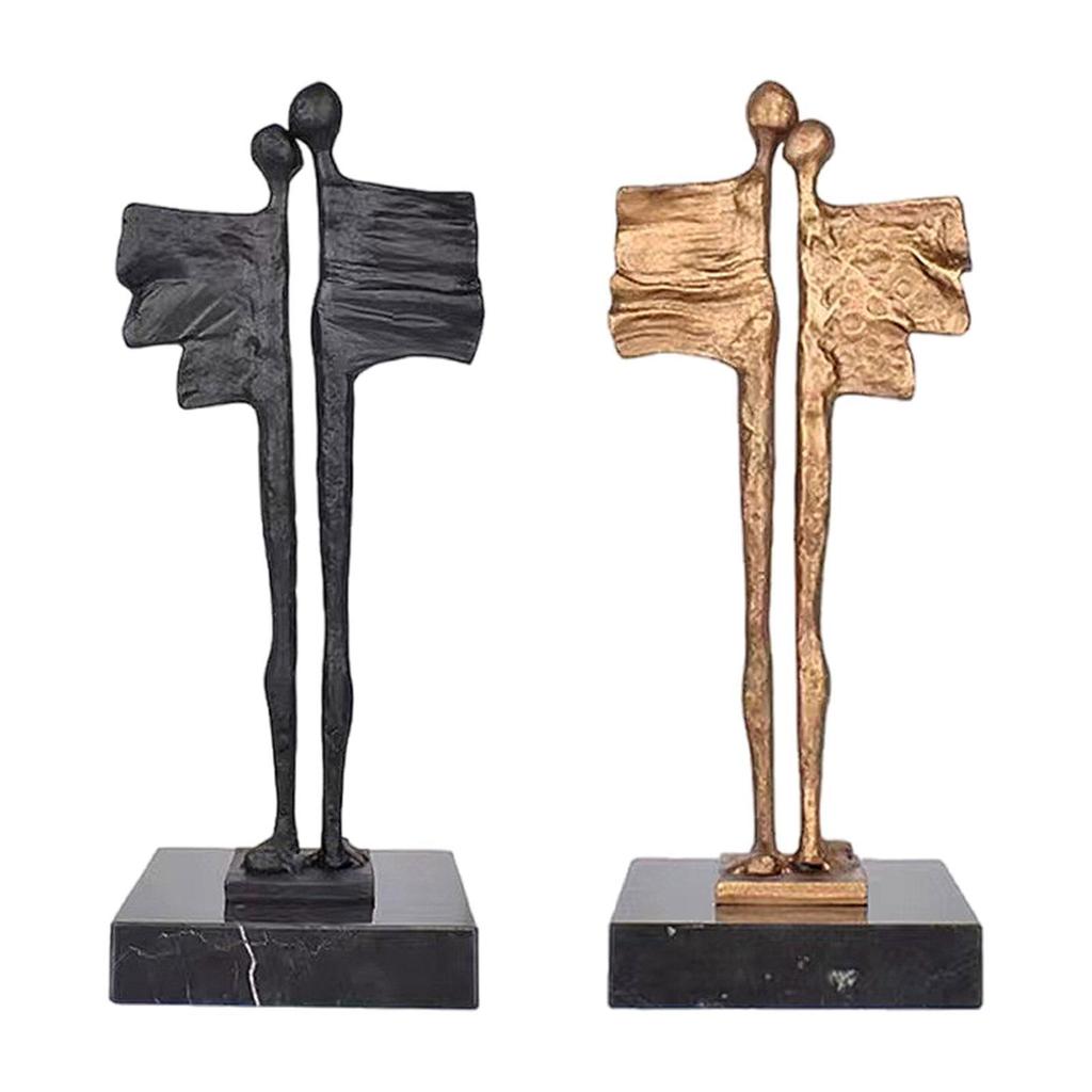 Abstract Sculpture Abstract Couple Statue for Shelf Entrance Cabinet Decor