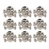 50 Sets Skull Rivets Gothic Style Beautiful Fashionable DIY Rivet Accessories for Making Shoes Belts Silver