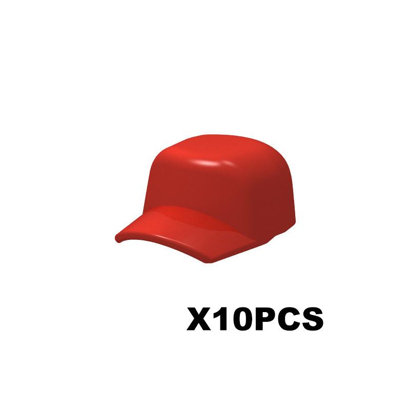 Military Building Blocks Accessories Soldier Figures Soviet Helmets Guard Hat Navy Pirate Firefighter Army Hats Mini Bricks Toys