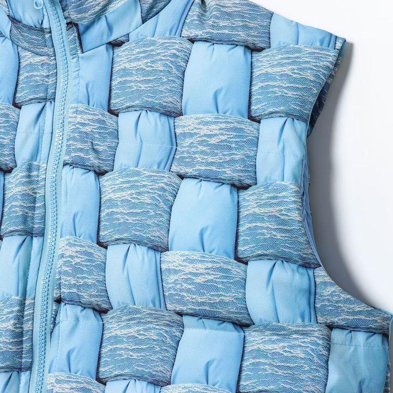 Za Autumn/Winter New Arrivals Women's Clothing Zr European and American Style Fashionable Simple Versatile Daily Sweet Printed Cotton-Padded Vest