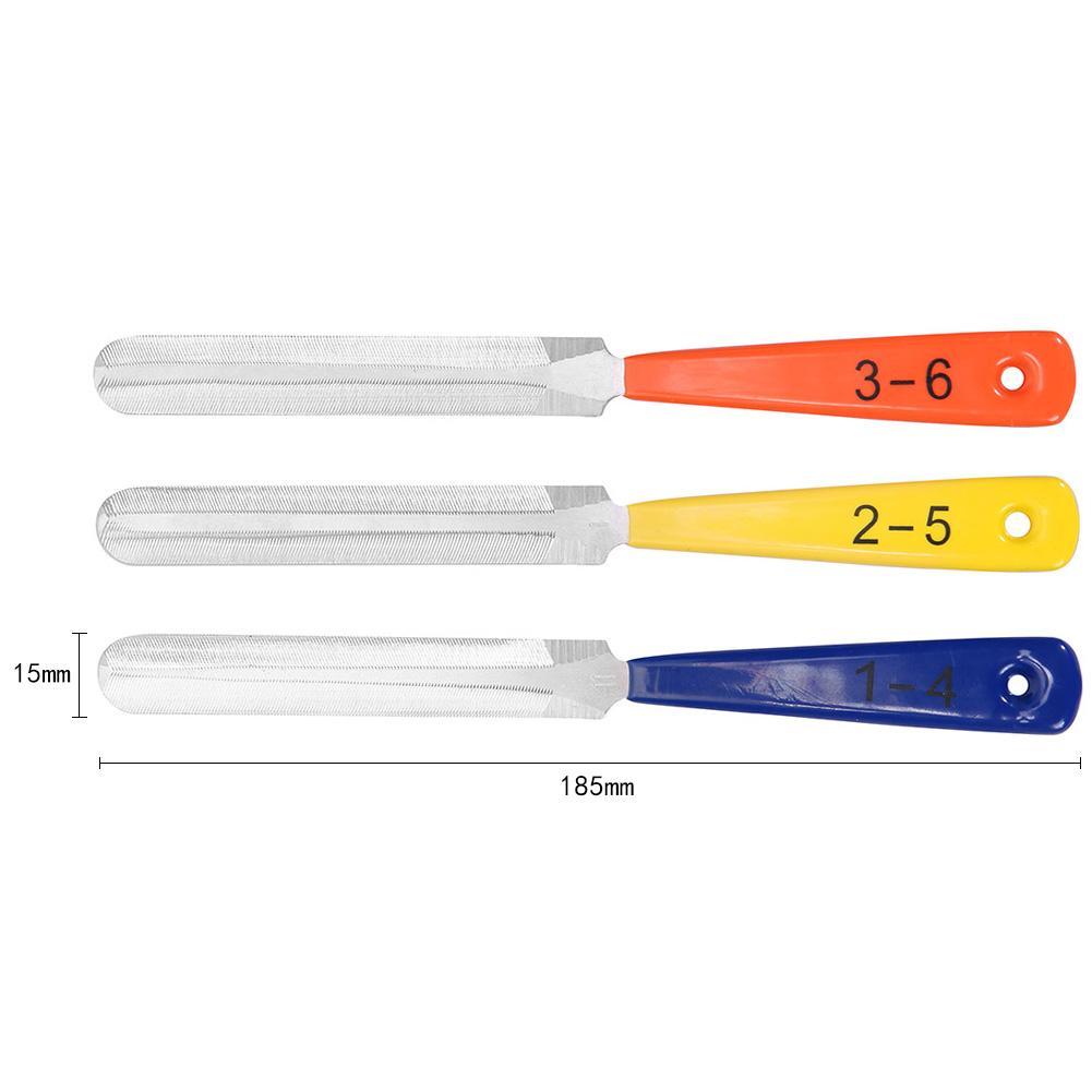 3pcs/set Guitar Fret File Diamond Guitar Fret Groove Polishing Professional Luthier Repair Tool String Instrument Maintenance