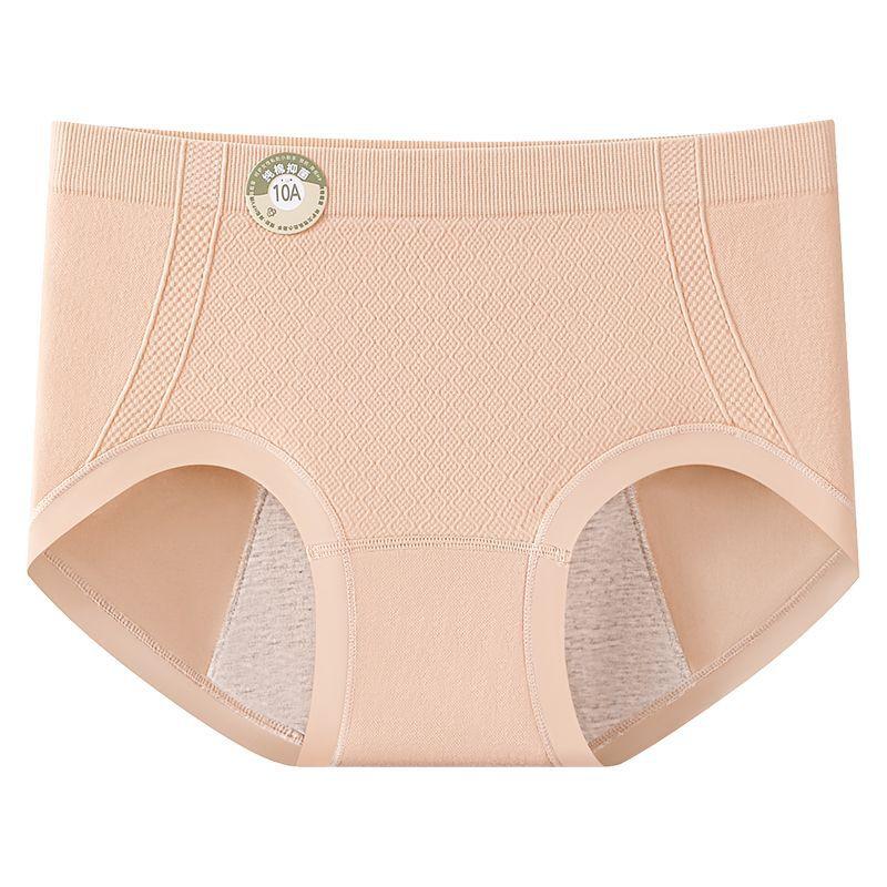 Damen Frühling und Herbst Menstruationsperiode Anti-Seitenleck Atmungsaktive Antibakterielle Schritt Taille Dreieck Slips