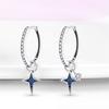 Earrings 9 Sterling Silver Premium Atmospheric Simple Star Charm Earrings